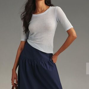 Anthropologie Pilcro Short-Sleeve Textured Tee